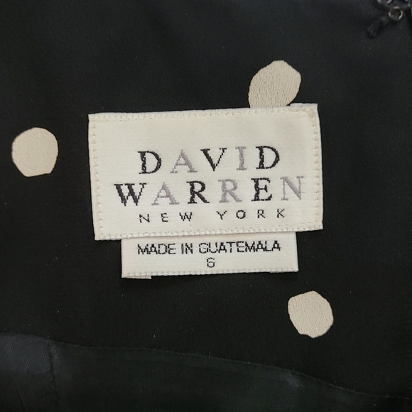 Vintage David Warren polka-dot faux wrap dress Classic Minimalist Closet Staple - Picture 14 of 14